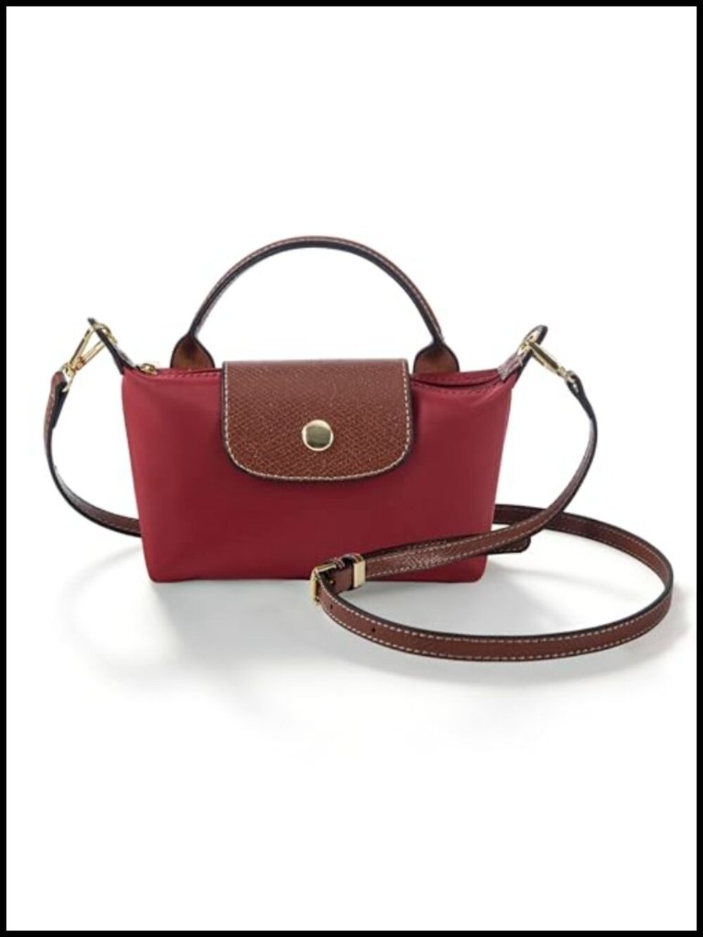 Nylon Crossbody Bag Mini Satchel Adjustable Strap Women Handbag Shoulder Purse